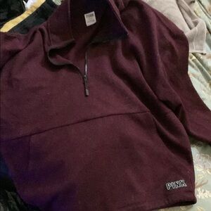 PINK Victoria's Secret Purple Zip Up Sweater